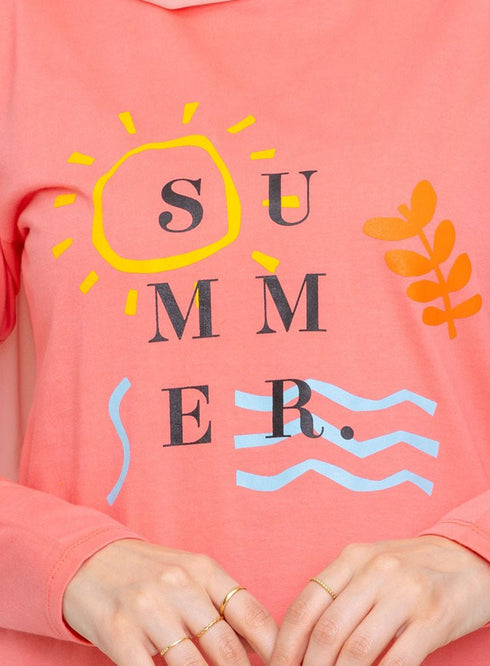 Bubblegum Printed Long - Sleeve Design 35 - Khotwh